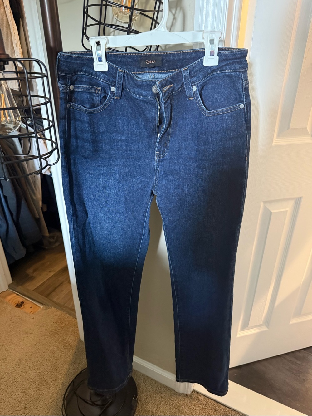 Quince Women’s Dark Indigo Boot Cut Jeans